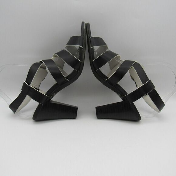 Christian Siriano for Payless Sandals Women's Sz 7 Strappy Slingback Black Heels - Picture 5 of 9
